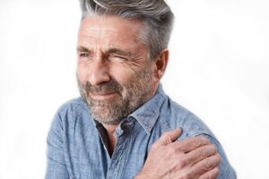 Man with a frozen shoulder in Roseville, CA