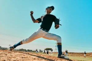 pitcher experiencing pitcher elbow complications